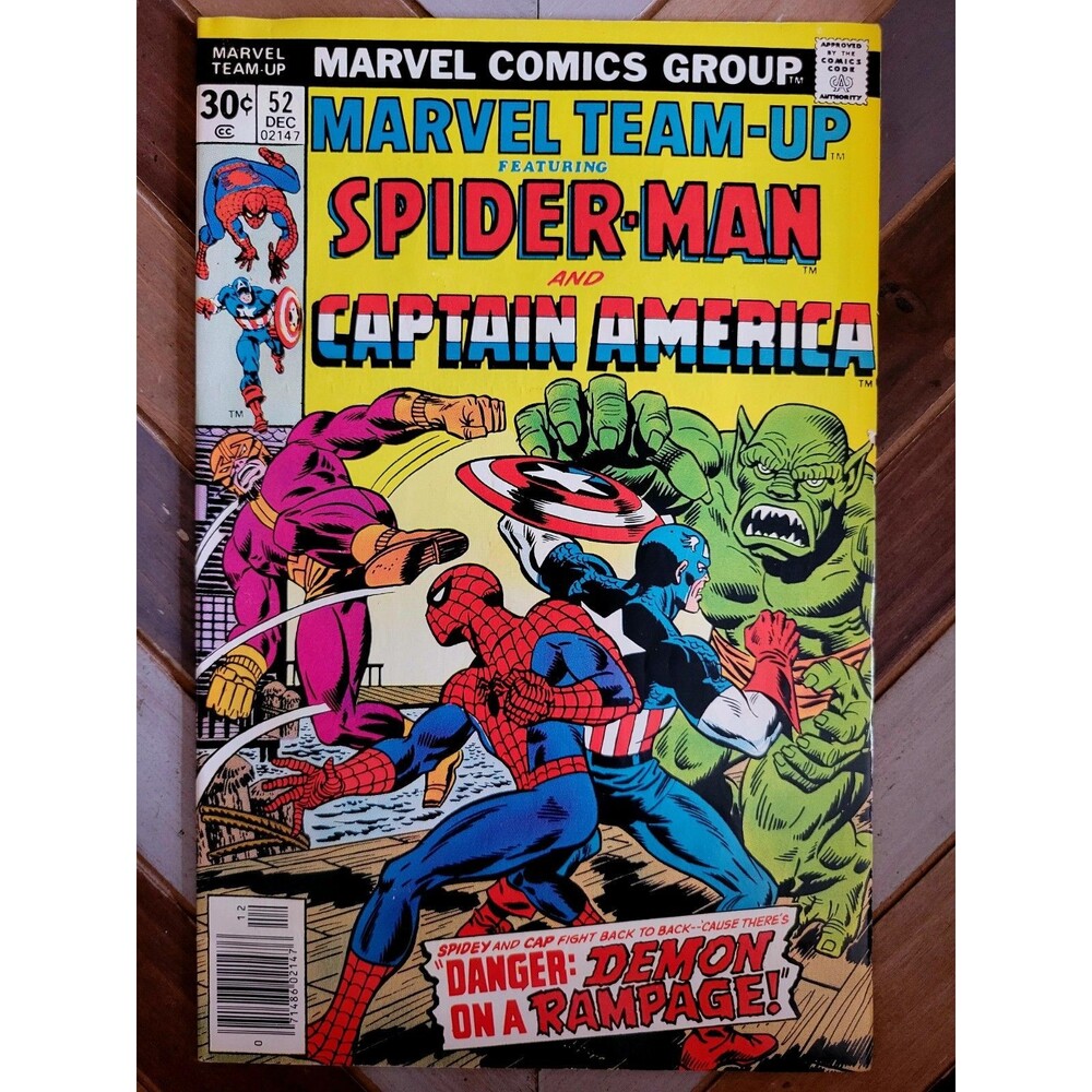 Marvel Team-Up #52 "Demon On A Rampage" Spider-Man & Captain America (7.0) 1976